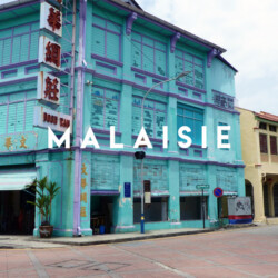Malaisie - façade bleu