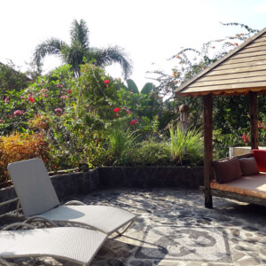 La terrasse de notre Villa, un vrai petit paradis!